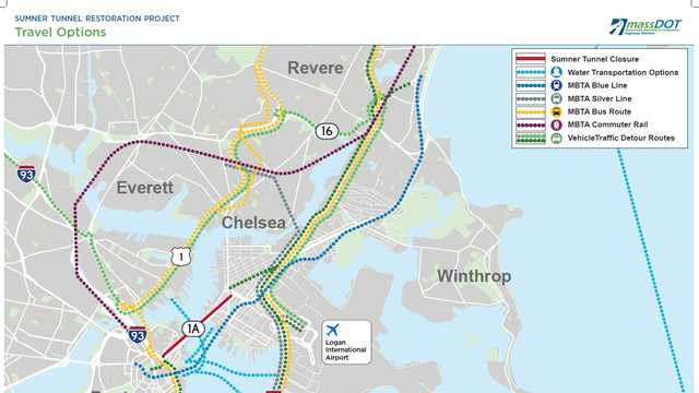 Travel options during Sumner Tunnel closure: What you need to know - Vimarsana News