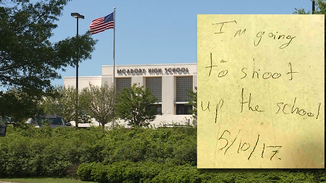 Shooting threats found on notes in restrooms at McAdory, Brookwood high