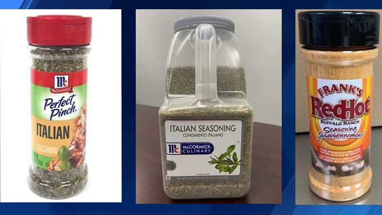 Several McCormick spices recalled over salmonella concern