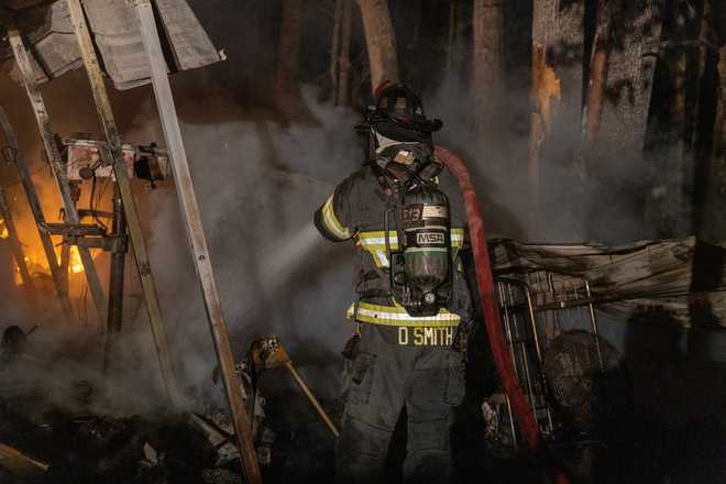 Marion County fire: Crews put out massive barn blaze