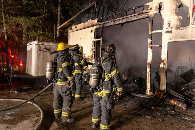 Marion County fire: Crews put out massive barn blaze