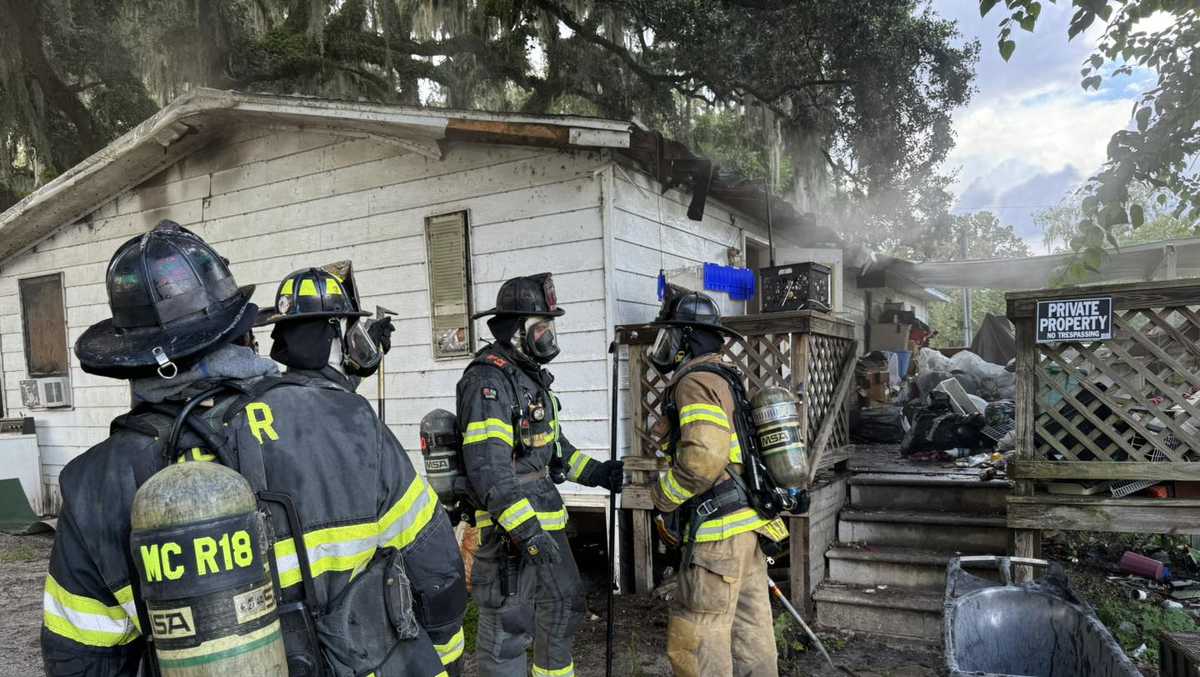 Nobody hurt after mobile home fire in Belleview on Saturday