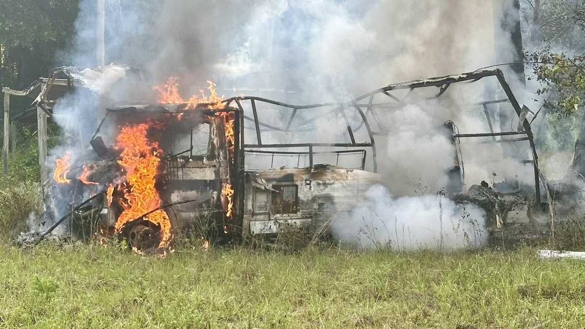 Fire rescue: Crews battle RV fire in Marion County