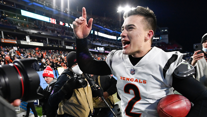 Bengals coach Zac Taylor praises rookie kicker Evan McPherson, who made  history in 15-10 win at Broncos