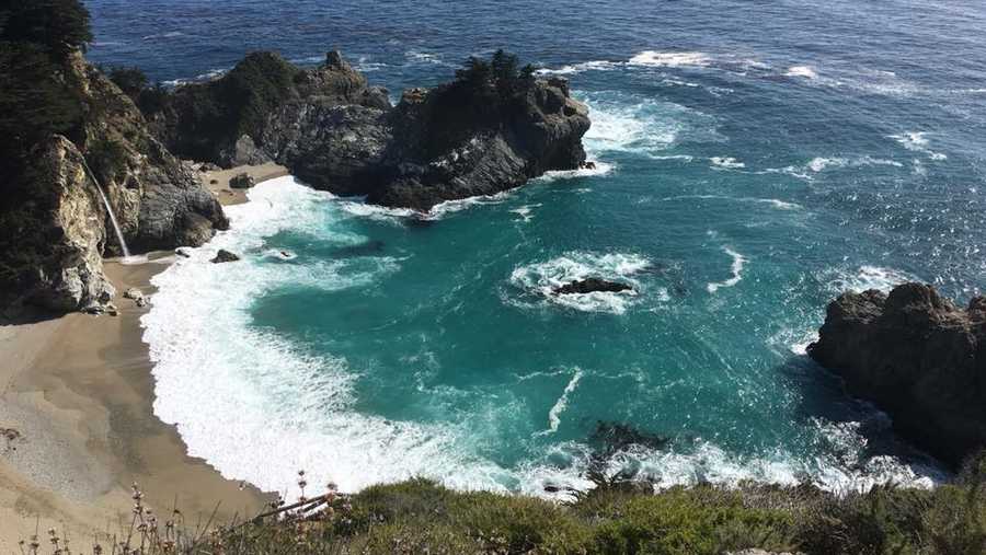McWay Falls in Big Sur during spring of 2018