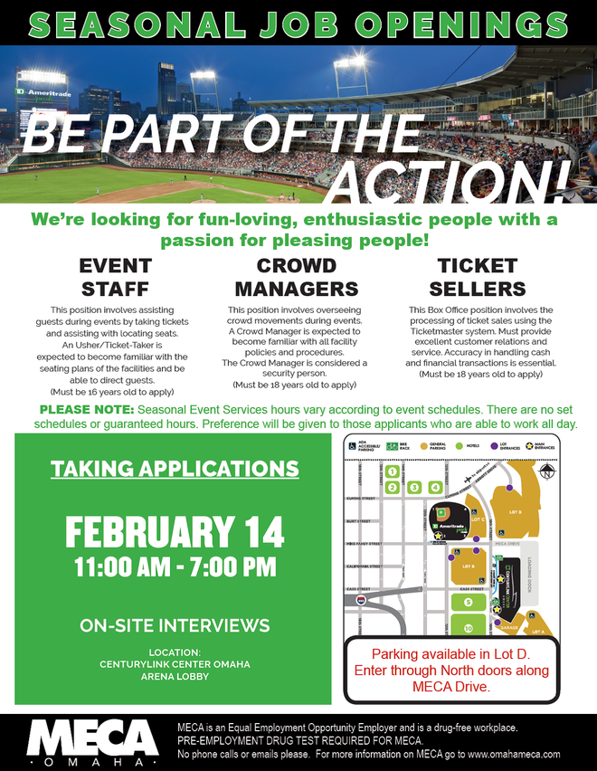 MECA to host job fair Feb. 14 for College World Series