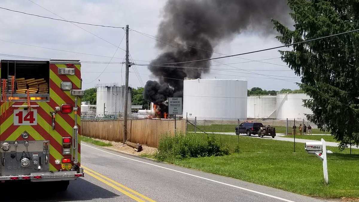 Fuel storage tank catches fire in Mechanicsburg