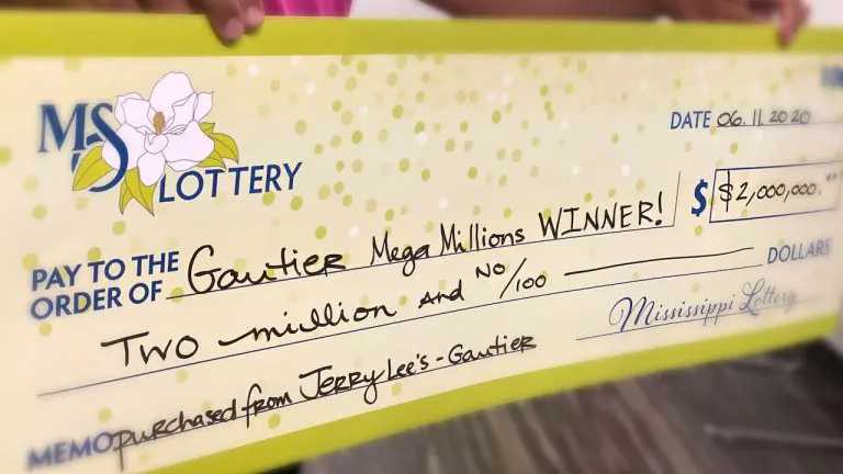 Mississippi woman claims $2 million Mega Millions prize