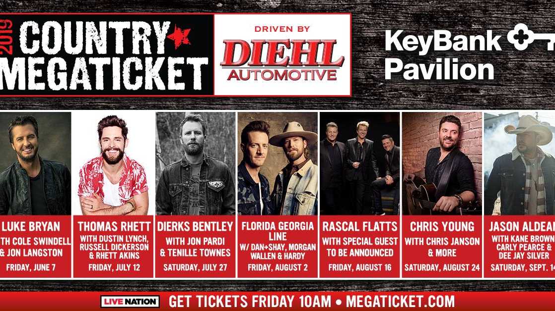 Lineup for 2019 Country Megaticket announced