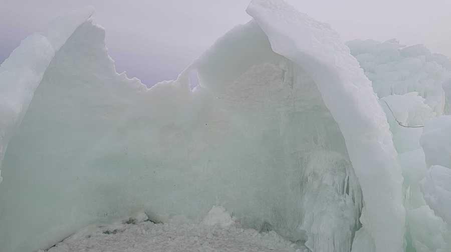 Melting Ice Castles in Lake Geneva