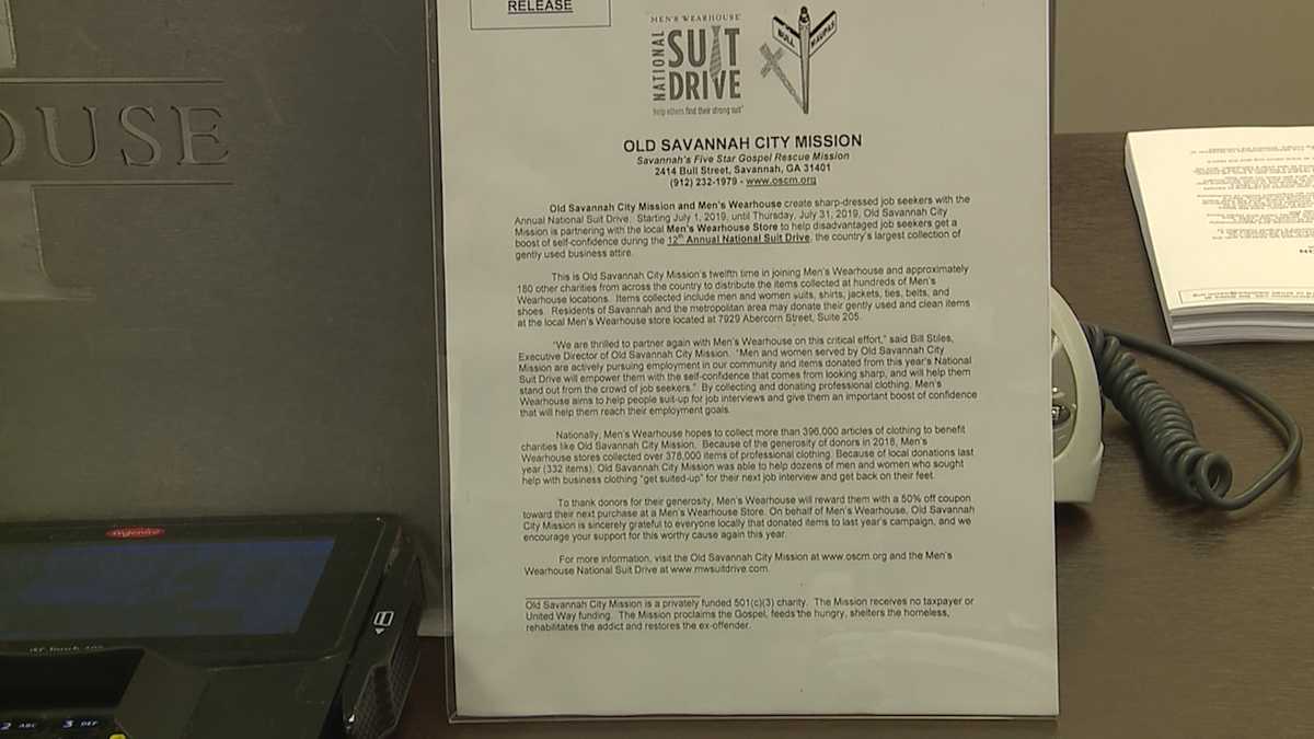 Men's Wearhouse begins National Suit Drive Monday