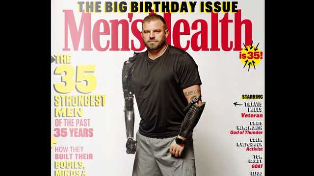 Travis Mills is on on the cover of Men's Health magazine - Vimarsana News