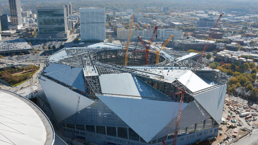 At Atlanta Falcons' Mercedes-Benz Stadium, complex roof could cause another  delay - Curbed Atlanta