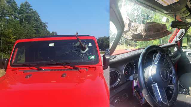 Metal debris impales Jeep, nearly hits driver on Maine Turnpike - Vimarsana News