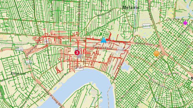 Power outage in Marrero