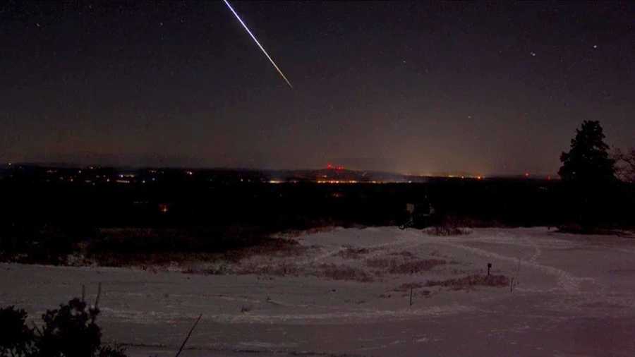 Possible meteor spotted flying through New England sky