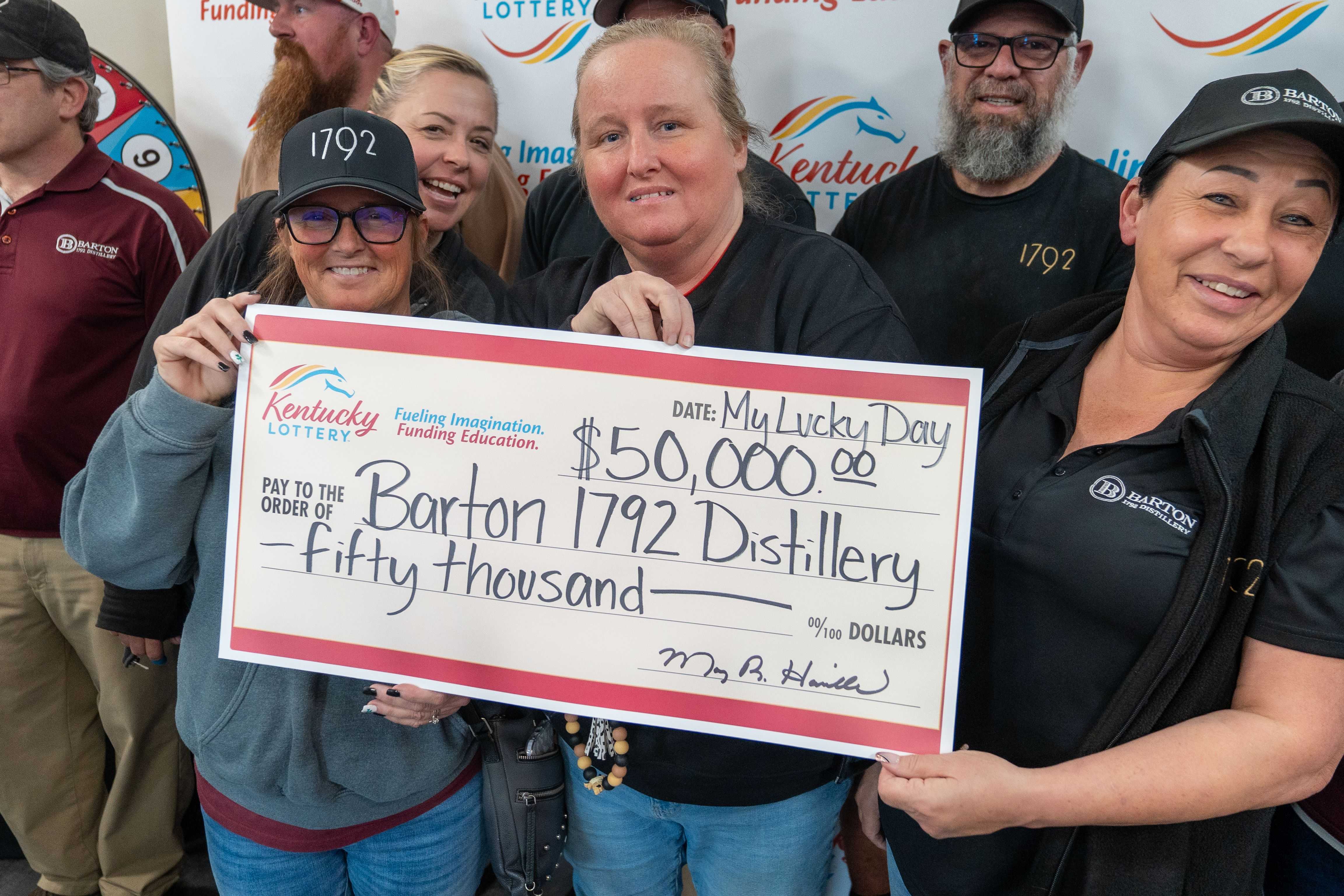 Bardstown, Kentucky distillery workers win $50K Powerball prize
