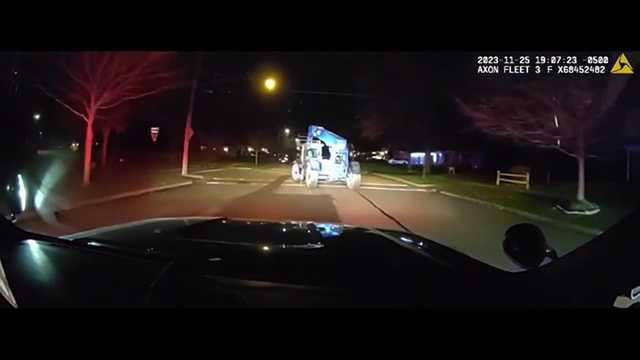 Watch: 12-year-old boy steals forklift, leads police on a chase - Vimarsana News