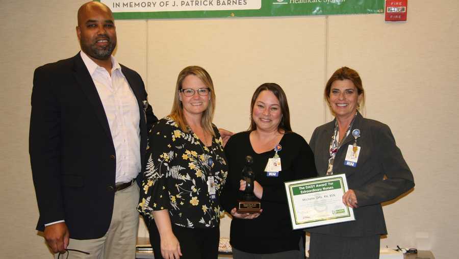 “It’s an honor to receive the DAISY Award,” says Michelle Orta, BSN.