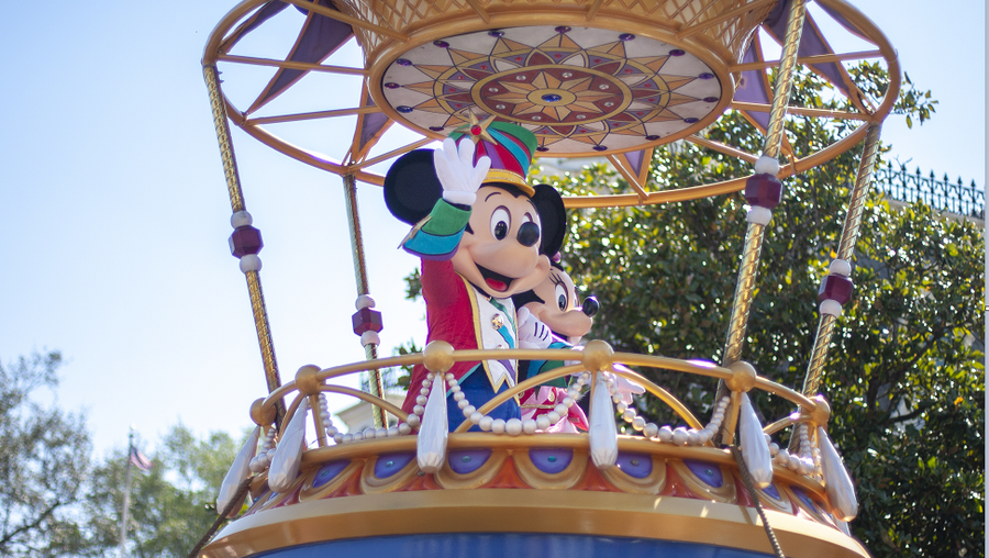 Mickey and Minnie Mouse at Disney