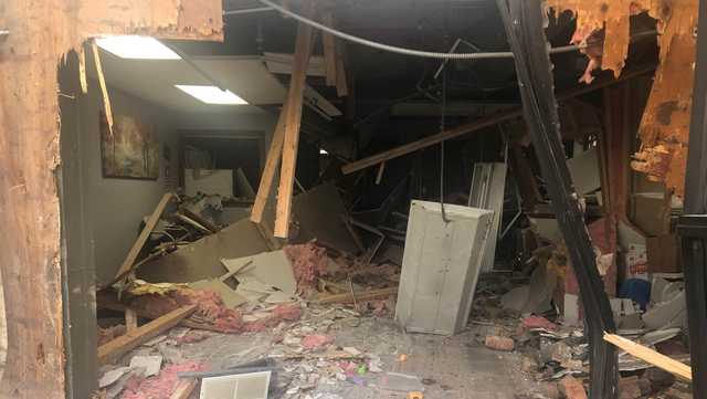 No one injured after truck crashes into building near Sapp Bros - Vimarsana News
