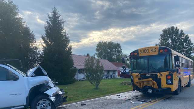 Driver flown to hospital, kids suffer minor injuries after school bus crash in Brown County - Vimarsana News