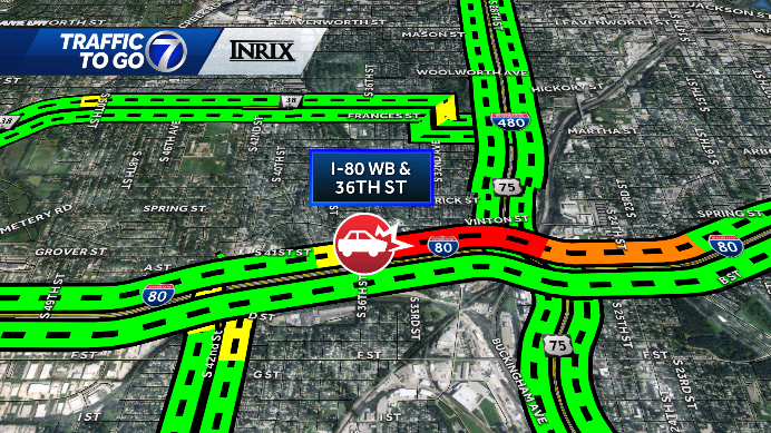Crash on Interstate 80 causes major backups early Thursday