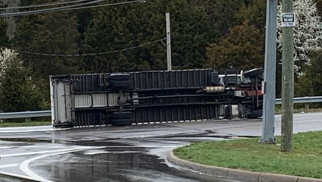 Overturned truck spills flammable printer ink onto Harrison Ave - Vimarsana News