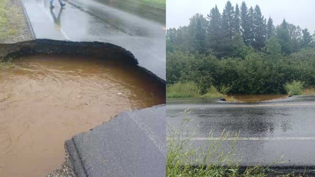 A failed culvert in Jackman means a 143mile detour