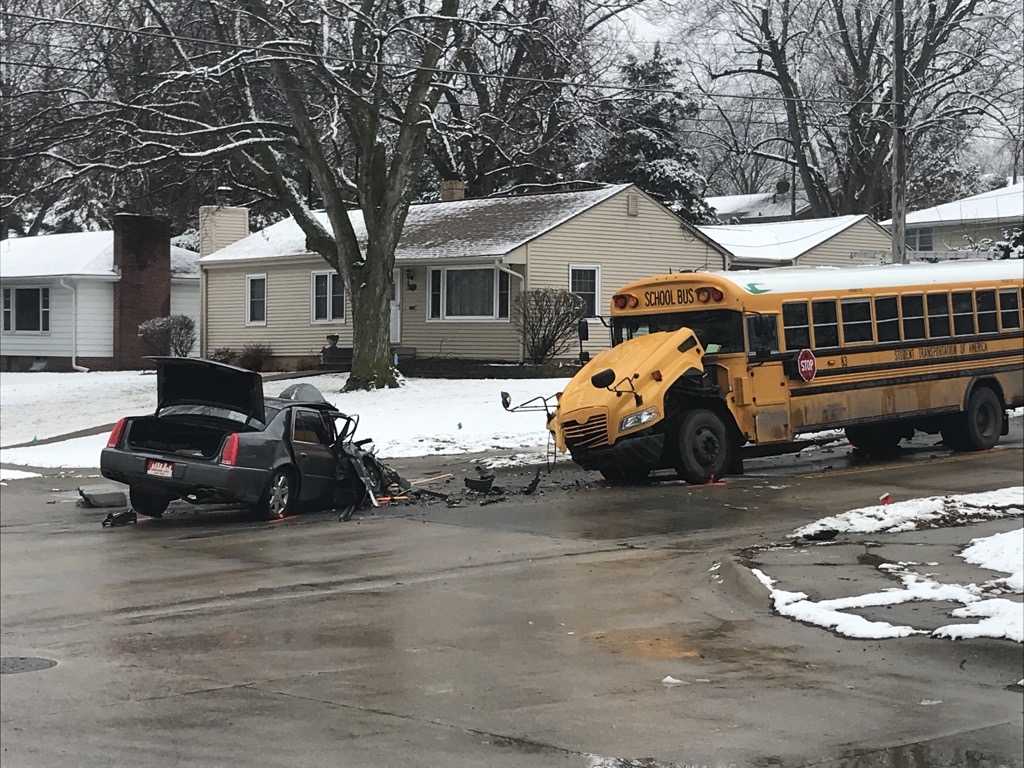 Omaha Crash Involving School Bus Critically Injures One Person