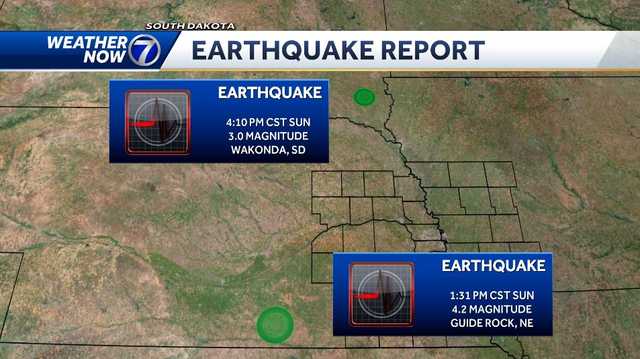 Nebraska pair of earthquakes reported Sunday - Vimarsana News