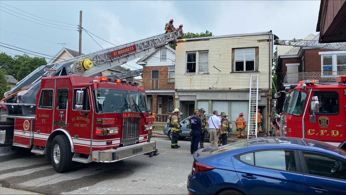 Crews respond to structure fire on Vine Street in Elmwood Place