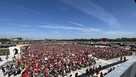 Crowd outside of Jack Trice Stadium