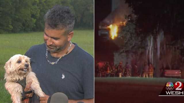 Dog alerts homeowner to house fire in Orange County, officials say