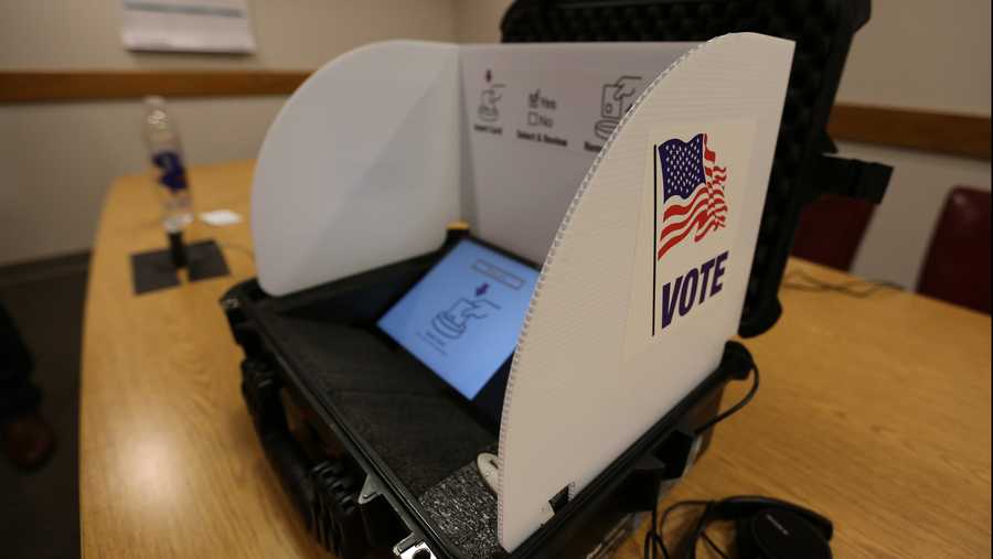 File image of a voting booth