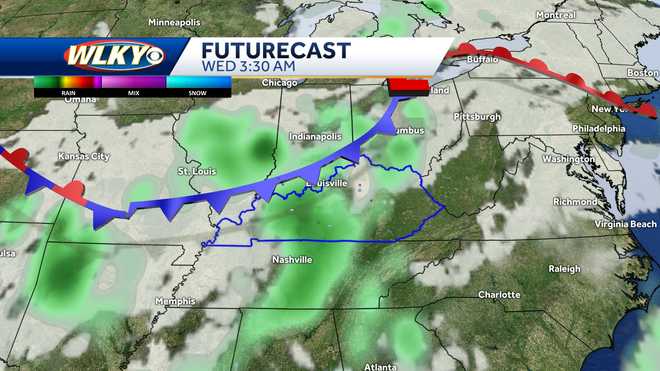 Some Sunday rain in viewing area with hot, muggy conditions