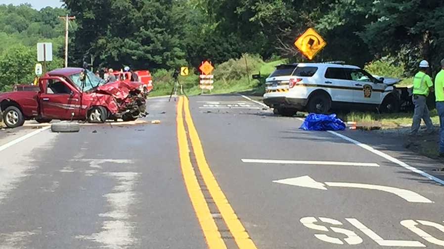 Driver dies after headon collision with police vehicle in Butler County
