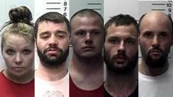 Five people have been arrested following a drug bust in Warren County, officials said.