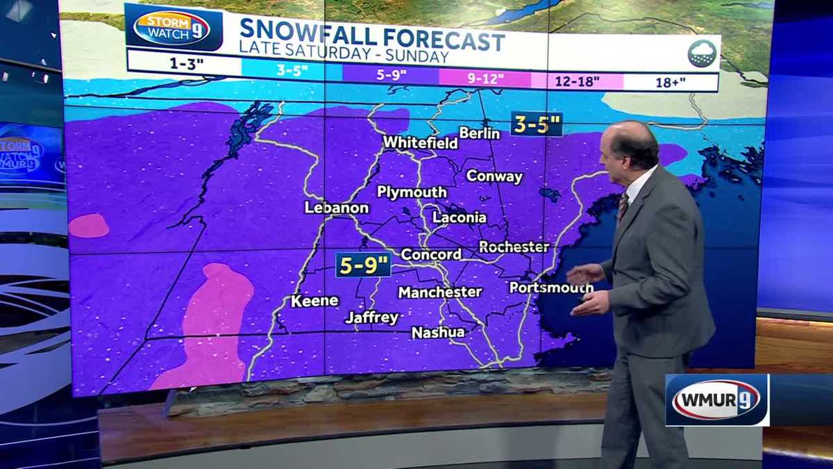 NH forecast video: Snow set to move through this weekend