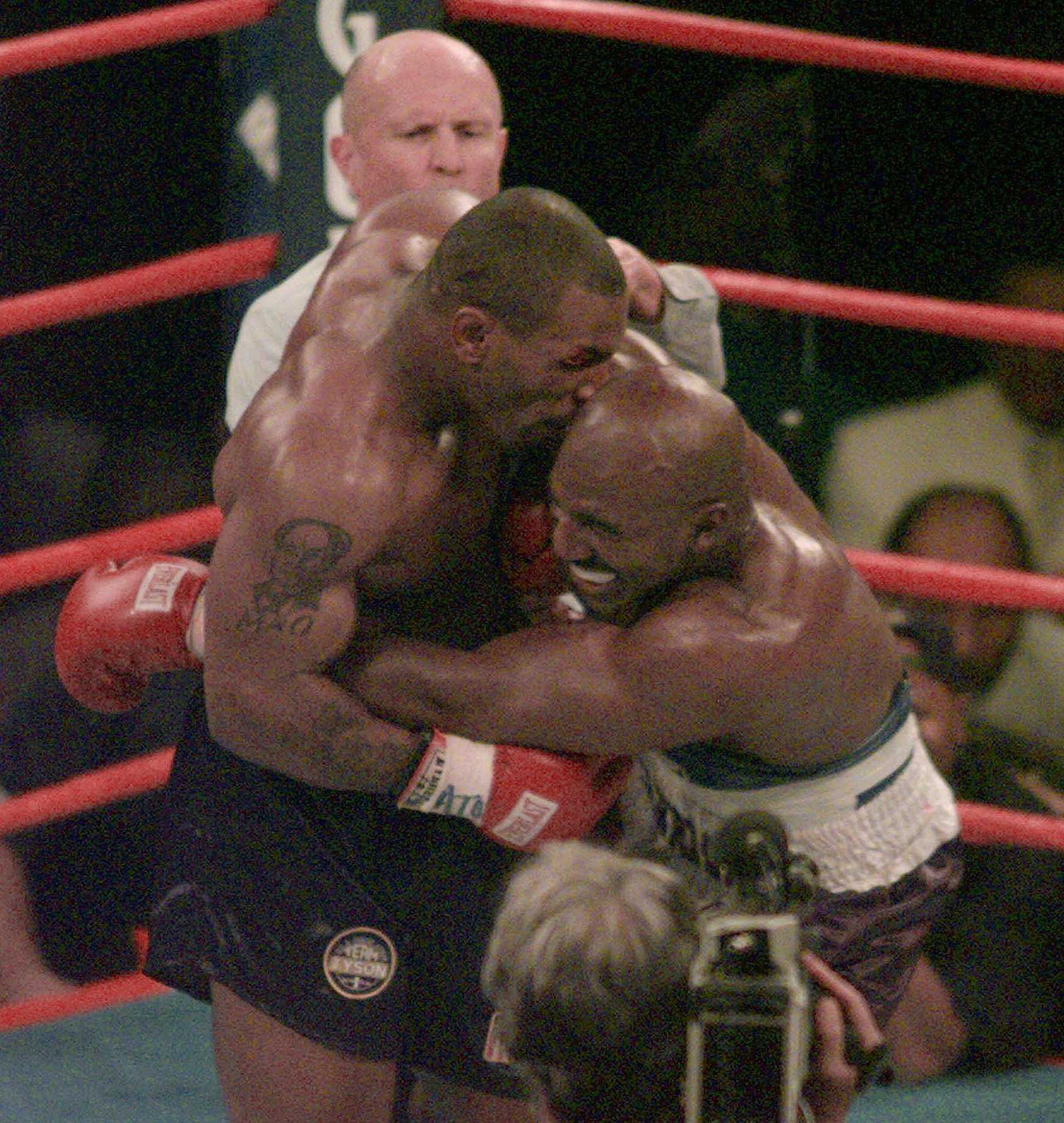 20 Years Ago The Bite Fight Turned Boxing On Its Head   Mike Tyson Holyfield Bite Fight 1498669845 