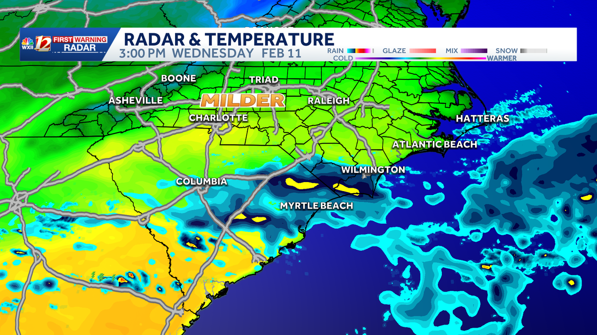 North Carolina temperatures drop | Triad highs slide back into the 50s