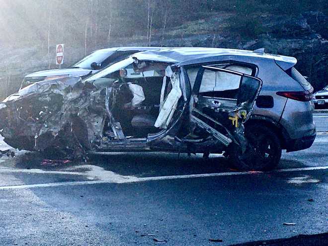 Part of highway closed in Milford, NH, after serious crash