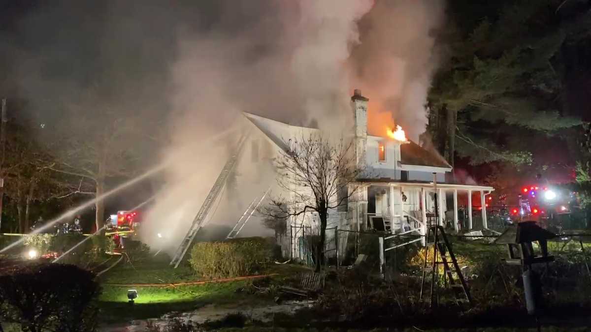 Fire rips through historic home dating back to 1700s in Westwood