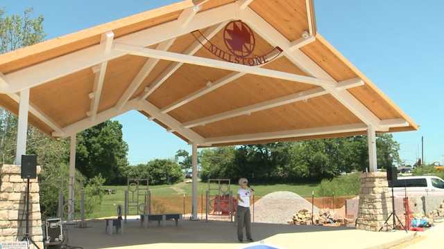 Ribbon-cutting of Millstone Amphitheater at Maples Park - Vimarsana News