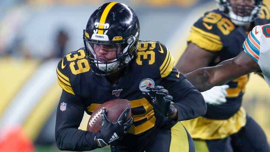 Pittsburgh Steelers linebacker Ziggy Hood (96) in action against