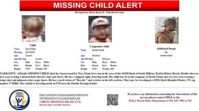 Missing toddler last seen in Delray Beach - Vimarsana News