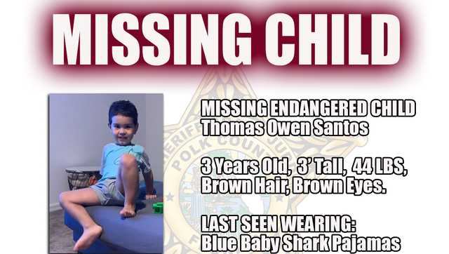 Thomas Santos: Missing 3-year-old boy found safe - Vimarsana News