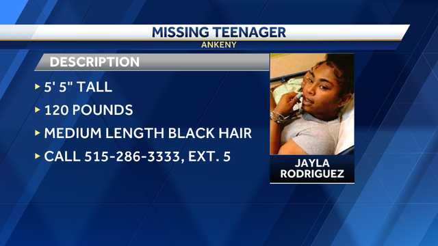 Ankeny Police search for missing 13-year-old - Vimarsana News