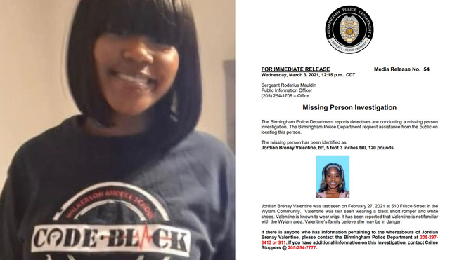 birmingham pd searching for missing 18 year old from hoover who may be in danger