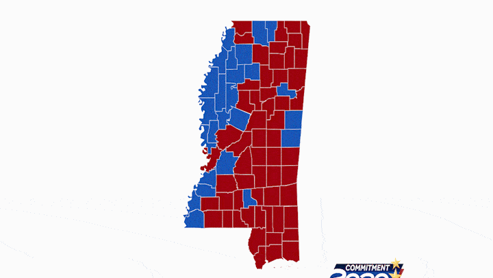 Election 2020 How Mississippi Has Voted For Presidents In The Past